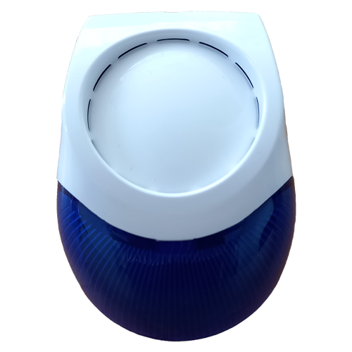Sirena piezo de interior, 102 db, cu flash LED albastru  - Teletek SR50