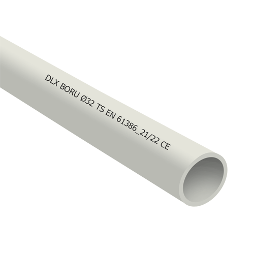 Tub PVC rigid D25, 750N, 3m - DLX TRP-802-25