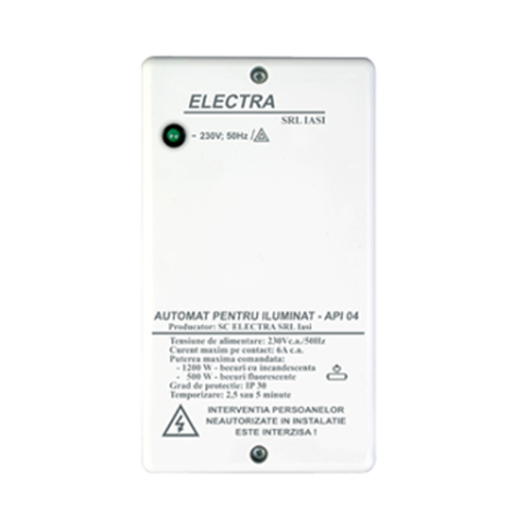Automat pentru iluminat holurile sau scarile de bloc - ELECTRA API.11A