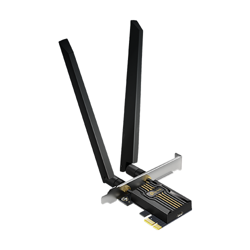 Adaptor PCI-E Bluetooth 5.4, Wi-Fi 7, BE6500 Tri-Band, 2 x Antene High-Performance - TP-Link ArcherTBE400E