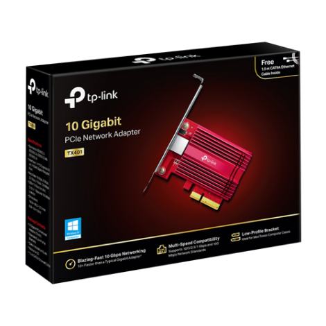 Placa de retea PCIe 10Gbps, 1 x RJ45 - TP-Link TX401 - imagine 3