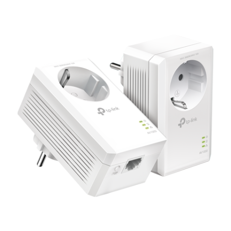 Kit Powerline AV1000, Passthrough, 1 x RJ45 Gigabit - TP-Link TL-PA7017PKIT