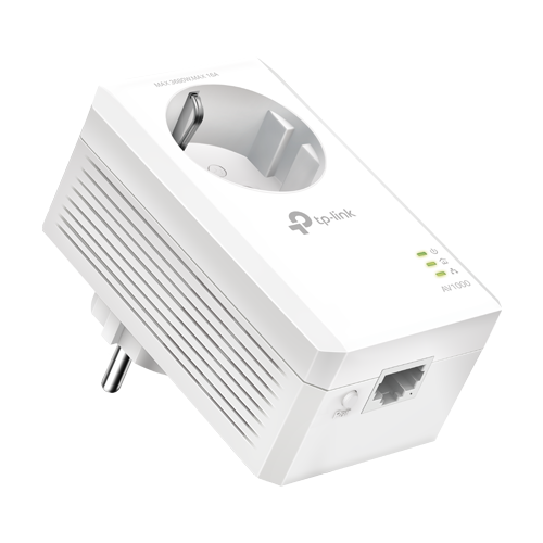 Powerline AV1000, Passthrough, 1 x RJ45 Gigabit - TP-Link TL-PA7017P