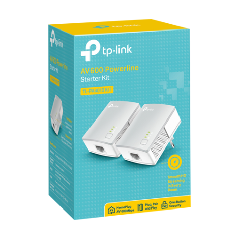 Kit Powerline AV600, 1 x RJ45 10/100 Mbps - TP-Link TL-PA4010KIT - imagine 3