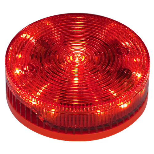 Sirena conventionala de interior rosie cu flash, 92/100 db, 2 tonuri evacuare/alarma - TELETEK SF100RSST