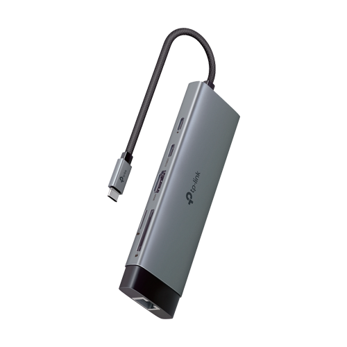 Hub USB-C 9-in-1, Power Delivery 100W, HDMI, Cititor carduri, Transfer date, RJ45 - TP-Link UH9120C