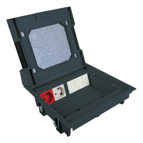 Doza de pardoseala in carcasa metalica - DLX UBS-890-10 - imagine 2