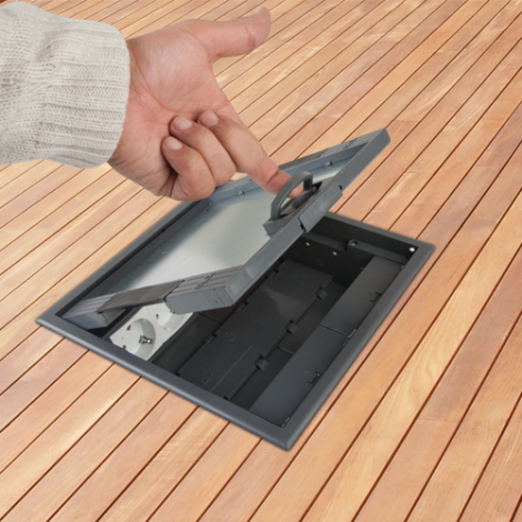 Doza de pardoseala in carcasa metalica - DLX UBS-890-10 - imagine 4