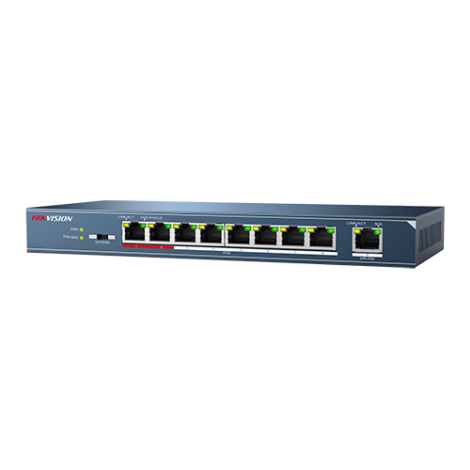 Switch 8 porturi PoE, 1 port uplink- HIKVISION DS-3E0109P-E-M