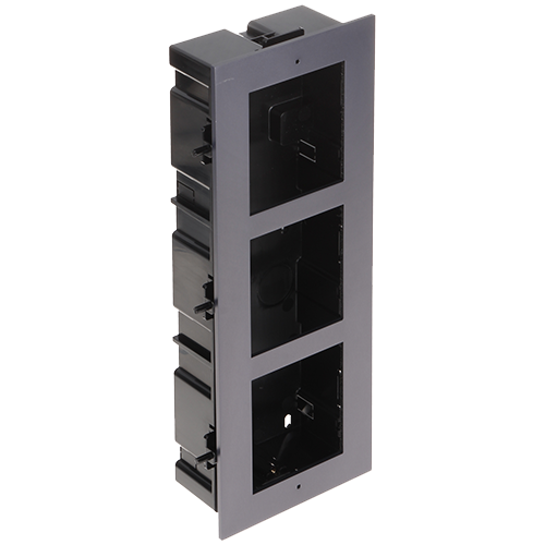Rama montaj ingropat, 3 module, pentru Interfon modular - HIKVISION DS-KD-ACF3