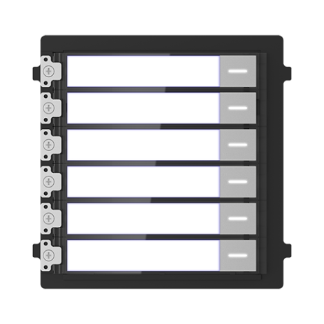 Modul extensie afisaj 6 familii pentru Interfon modular - HIKVISION DS-KD-KK - imagine 2