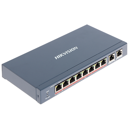 Switch 8 porturi PoE+, 2 porturi uplink - HIKVISION DS-3E0310HP-E