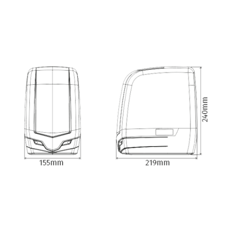 Kit automatizare poarta batanta 2x2.5m -MOTORLINE TELICA230-KIT - imagine 3