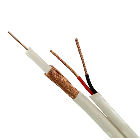 Cablu coaxial RG59 + alimentare 2x0.75, 305m, alb TSY-RG59+2X0.75-W - imagine 2