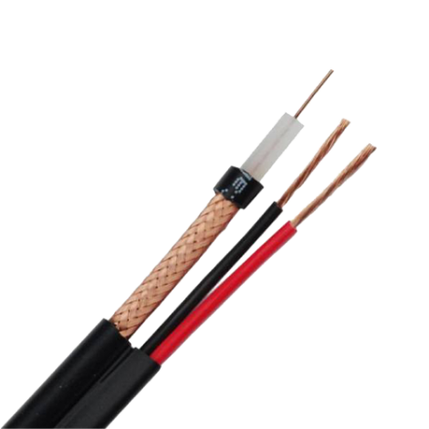 Cablu coaxial RG59 + alimentare 2x0.75, 305m, negru TSY-RG59+2X0.75-B - imagine 2