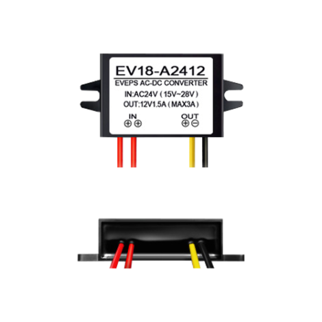 Convertor tensiune 14-28VAC la 12VDC, 1.5A EV18-A2412