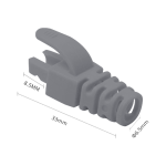 Manson protectie mufa RJ45, gri (100buc) RJ45-CAP-GY