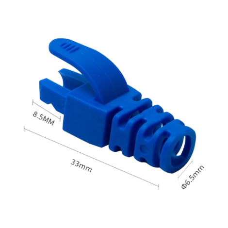 Manson protectie mufa RJ45, albastru (100buc) RJ45-CAP-BL