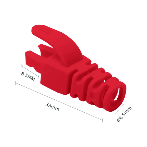 Manson protectie mufa RJ45 rosu (100buc) RJ45-CAP-RD