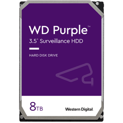Hard disk 8TB - Western Digital PURPLE WD80PURX