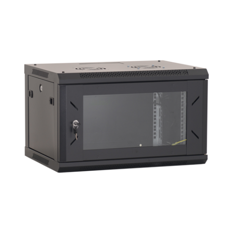 Rack perete 6U 19' 600x450, capacitate incarcare 80 Kg, negru - ASYTECH Networking ASY-6U-6045W