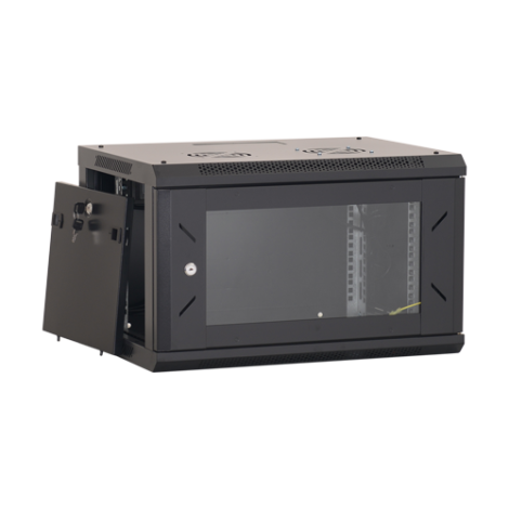 Rack perete 6U 19' 600x450, capacitate incarcare 80 Kg, negru - ASYTECH Networking ASY-6U-6045W - imagine 4