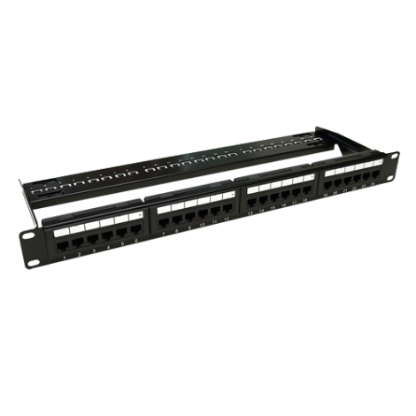 Patch Panel 1U, UTP cat6, 24 porturi RJ45 - ASYTECH Networking ASY-PP-UTP6-24