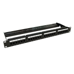 Patch Panel 1U, UTP cat6A, 24 porturi RJ45 - ASYTECH Networking ASY-PP-UTP6A-24