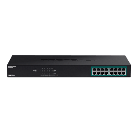 Switch 16 porturi Gigabit PoE+ 246W - TRENDnet TPE-TG160G - imagine 2