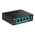 Switch 4 porturi Fast Ethernet Long Range 250m PoE+ 60W, 1 port Fast Ethernet - TRENDnet TE-FP051