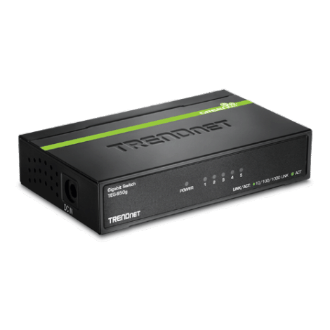 Switch GREENnet 5 porturi Gigabit - TRENDnet TEG-S50G