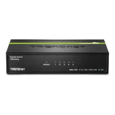 Switch GREENnet 5 porturi Gigabit - TRENDnet TEG-S50G - imagine 2