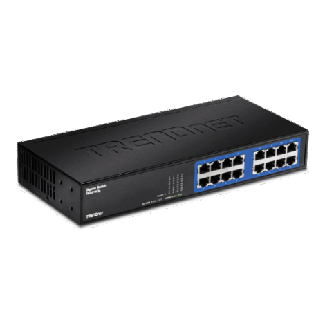 Switch GREENnet 16 porturi Gigabit - TRENDnet TEG-S16DG