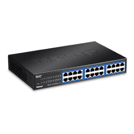 Switch GREENnet 24 porturi Gigabit - TRENDnet TEG-S24DG