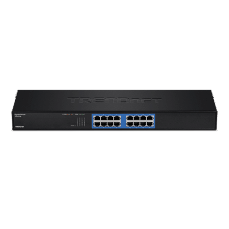 Switch GREENnet rack mount 16 porturi Gigabit - TRENDnet TEG-S16G - imagine 2