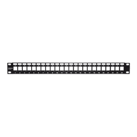 Patch Panel 24 porturi blank keystone 1U - TRENDnet TC-KP24 - imagine 2
