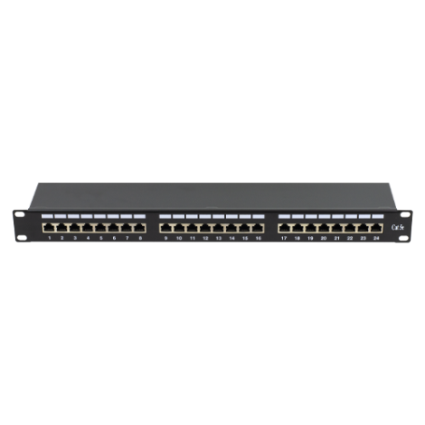 Patch Panel 1U, FTP cat5e, 24 porturi RJ45 - ASYTECH Networking ASY-PP-FTP5E-24 - imagine 2