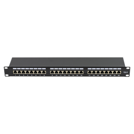 Patch Panel 1U, FTP cat6, 24 porturi RJ45 - ASYTECH Networking ASY-PP-FTP6-24 - imagine 2