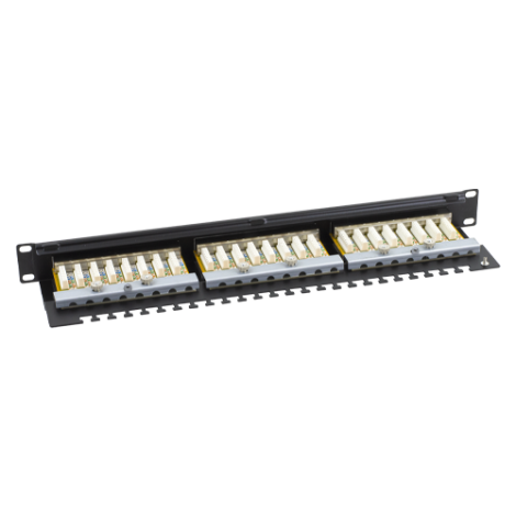 Patch Panel 1U, FTP cat6, 24 porturi RJ45 - ASYTECH Networking ASY-PP-FTP6-24 - imagine 3