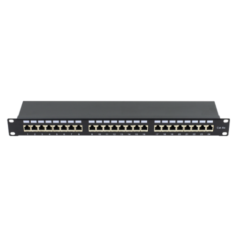 Patch Panel 1U, FTP cat6A, 24 porturi RJ45 - ASYTECH Networking ASY-PP-FTP6A-24 - imagine 2