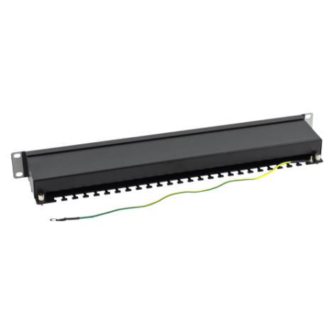 Patch Panel 1U, FTP cat6A, 24 porturi RJ45 - ASYTECH Networking ASY-PP-FTP6A-24 - imagine 4
