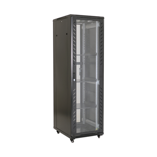 Rack podea 47U 19' 600x800, capacitate incarcare 800 Kg, negru - ASYTECH Networking ASY-47U-6080S