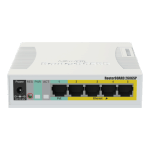 Smart Switch 5 x Gigabit (4 x PoE), 1 x SFP - Mikrotik CSS106-1G-4P-1S
