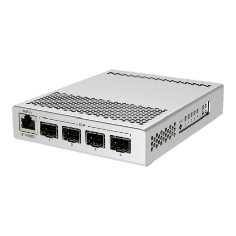 Smart Switch, 1 x Gigabit, 4 x SFP+ 10Gbps - Mikrotik CRS305-1G-4S+IN