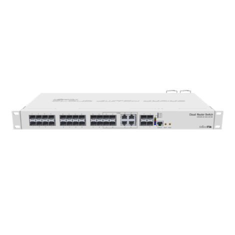 Management Switch 20 x SFP, 4 x SFP+, 4 x Combo (Gigabit sau SFP) - Mikrotik CRS328-4C-20S-4S+RM