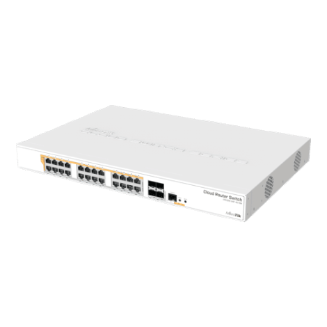 Management Switch 24 x Gigabit PoE+ Out 450W, 4 x SFP+ 10Gbps - Mikrotik CRS328-24P-4S+RM - imagine 2
