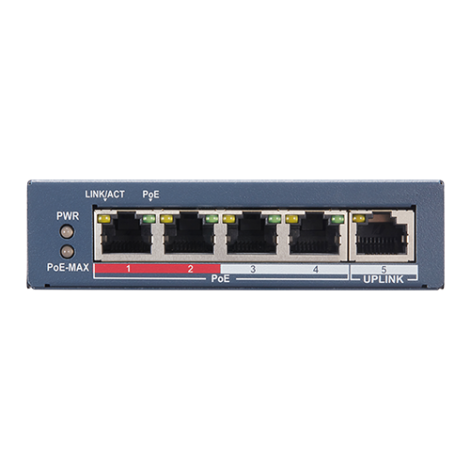 Switch 4 porturi PoE, 1 port uplink RJ45, SMART Management - HIKVISION DS-3E1105P-EI - imagine 4