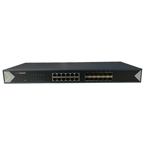 Switch 24 porturi gigabit, 12 porturi RJ45 + 12 porturi SFP - Hikvision DS-3E0524TF