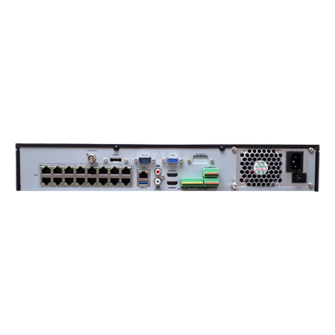 NVR 4K AcuSense 32 canale 12MP,  + 16 porturi PoE - HIKVISION DS-7732NXI-I4-16P-S - imagine 2