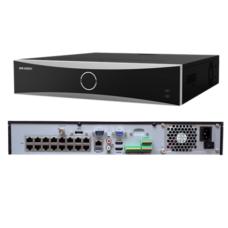 NVR 4K AcuSense 32 canale 12MP,  + 16 porturi PoE - HIKVISION DS-7732NXI-I4-16P-S - imagine 3